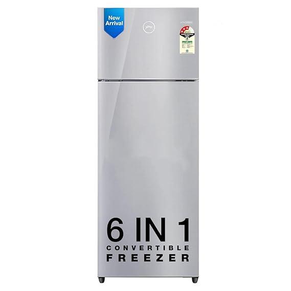 Godrej 223 L 3 Star Convertible Freezer 6-In-1, Nano Shield Technology, Inverter Frost Free Double Door Refrigerator(2023 Model, RT EONVALOR 260C RCIF ST RH, Steel Rush)